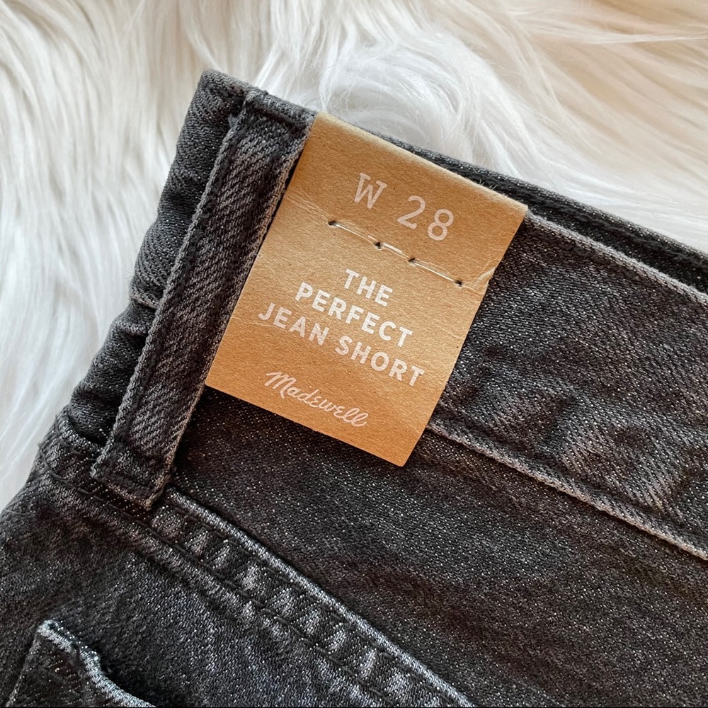 *NWT* Madewell "The Perfect Jean Short" black